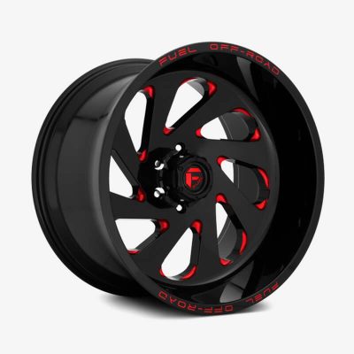 D638 VORTEX 1PC Gloss Black with Candy Red Accents